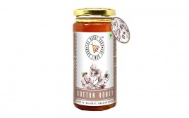 The Honey Shop Cotton Honey   Glass Jar  325 grams